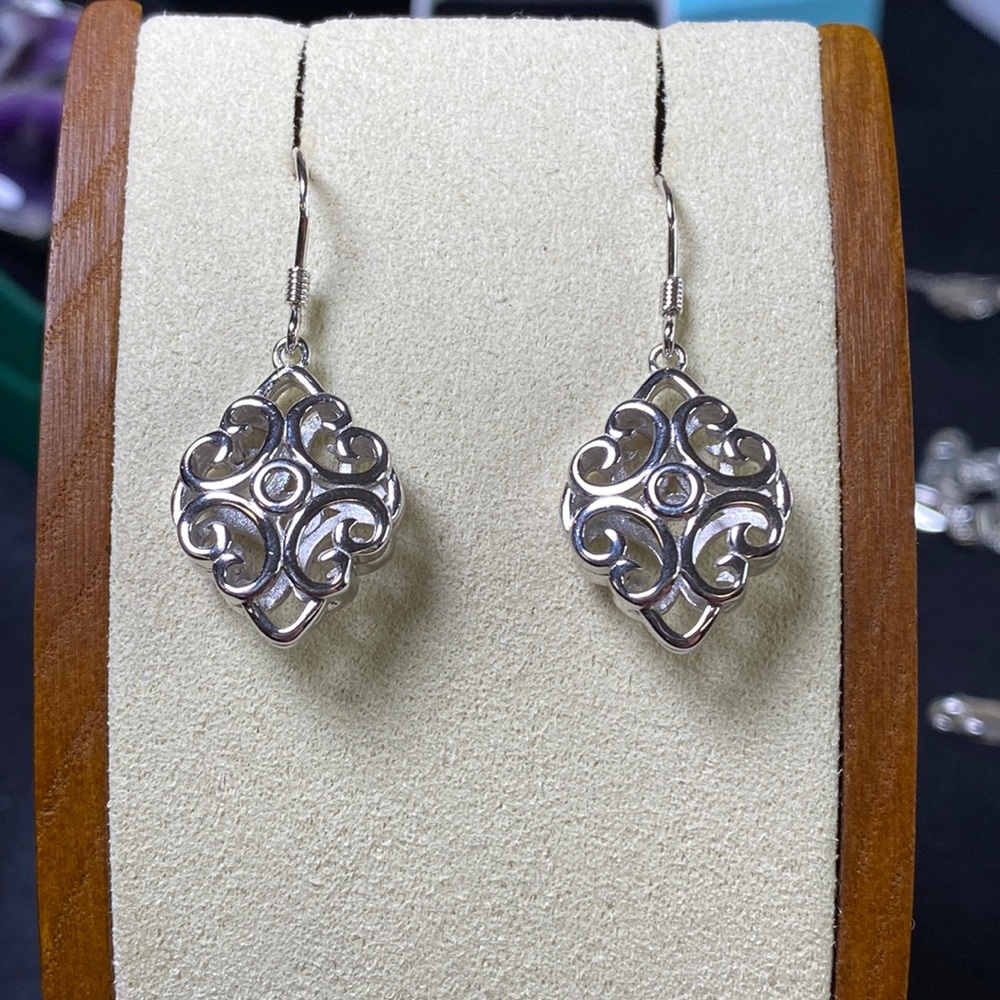Celtic Sterling Silver Earrings Elegant